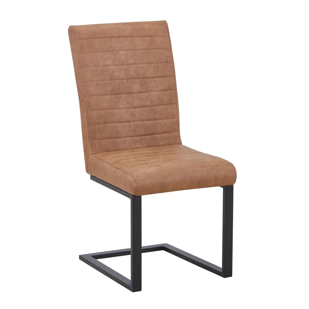 Belvoir Leather Effect Tan Dining Chair