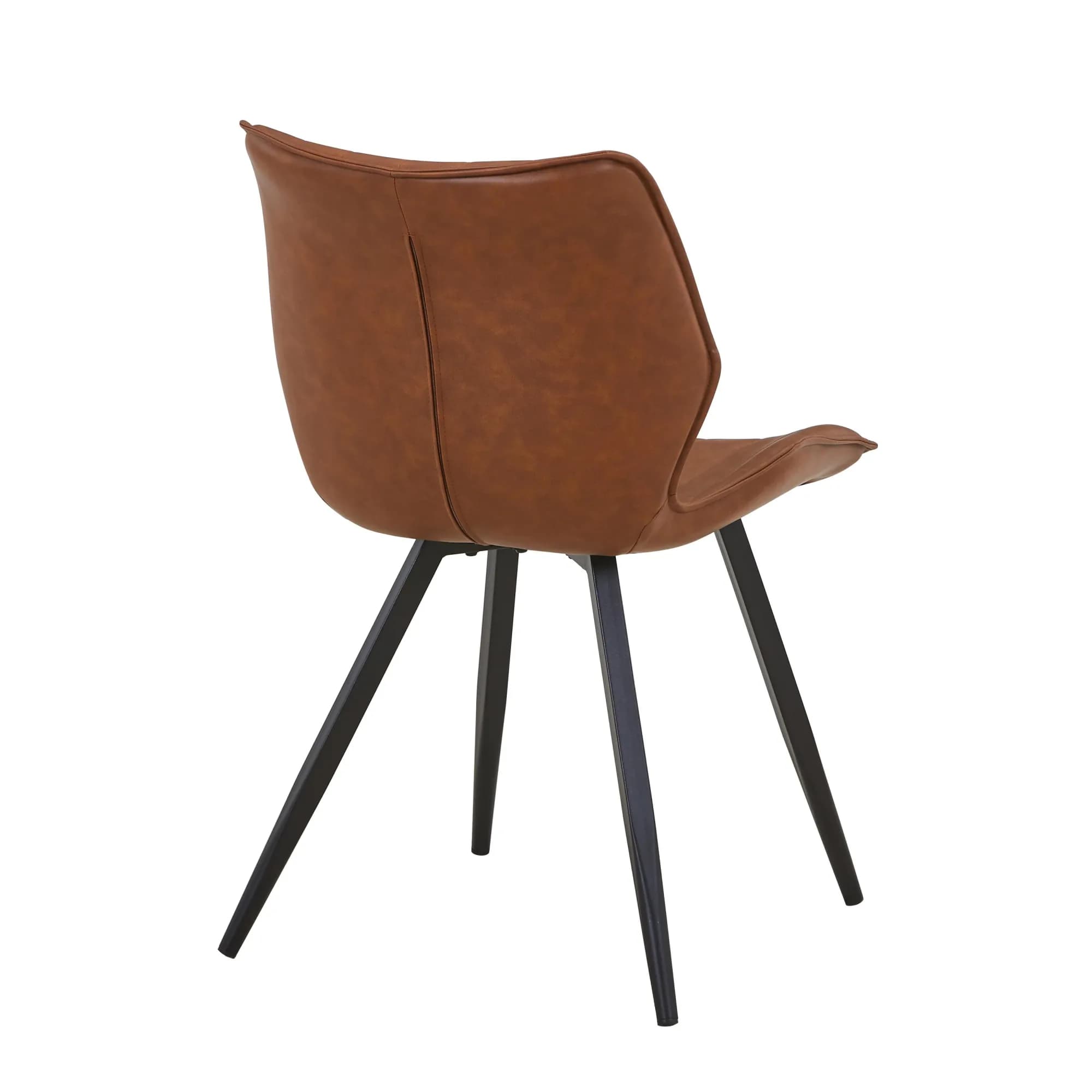 Classic Leather Effect Tuscan Tan Dining Chair