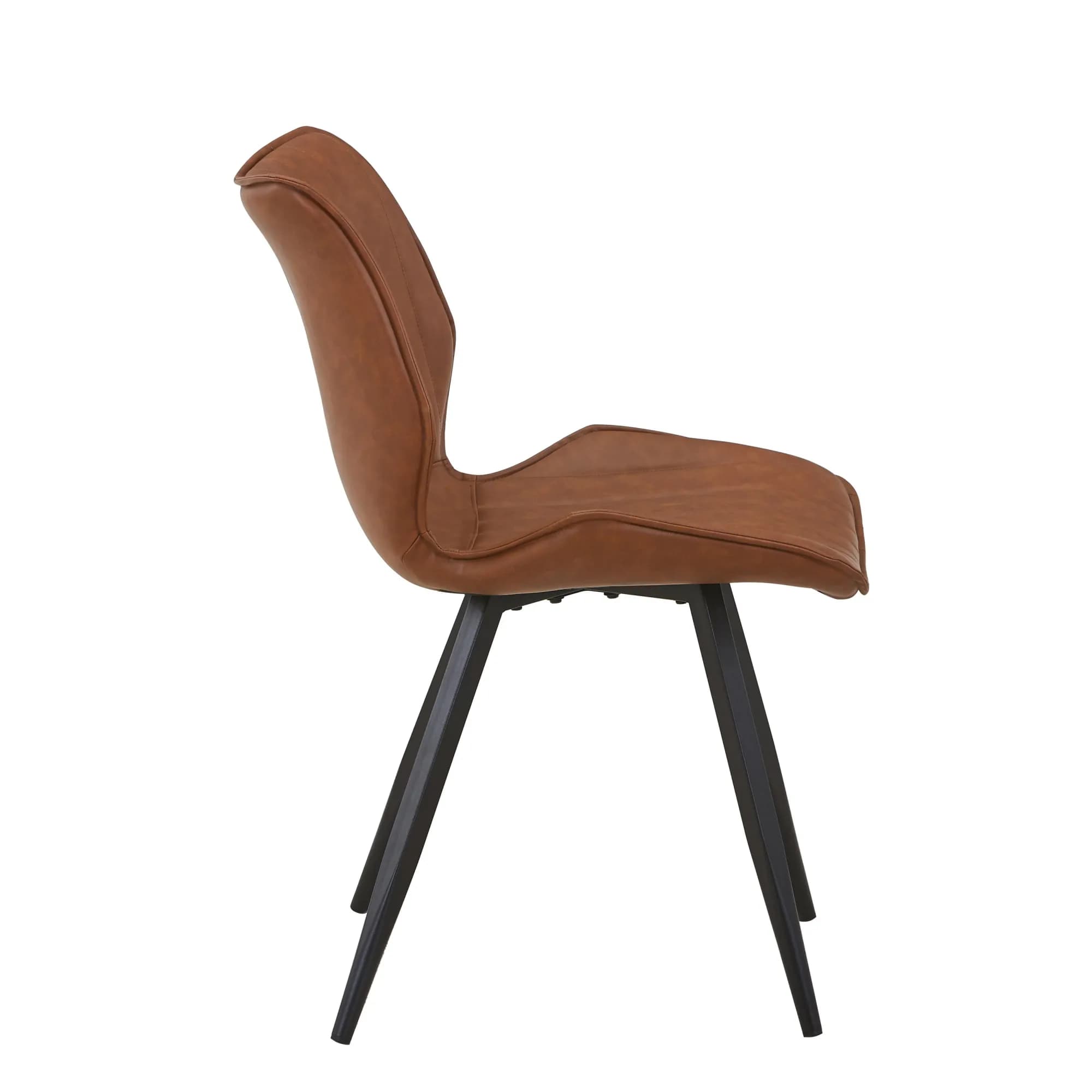 Classic Leather Effect Tuscan Tan Dining Chair