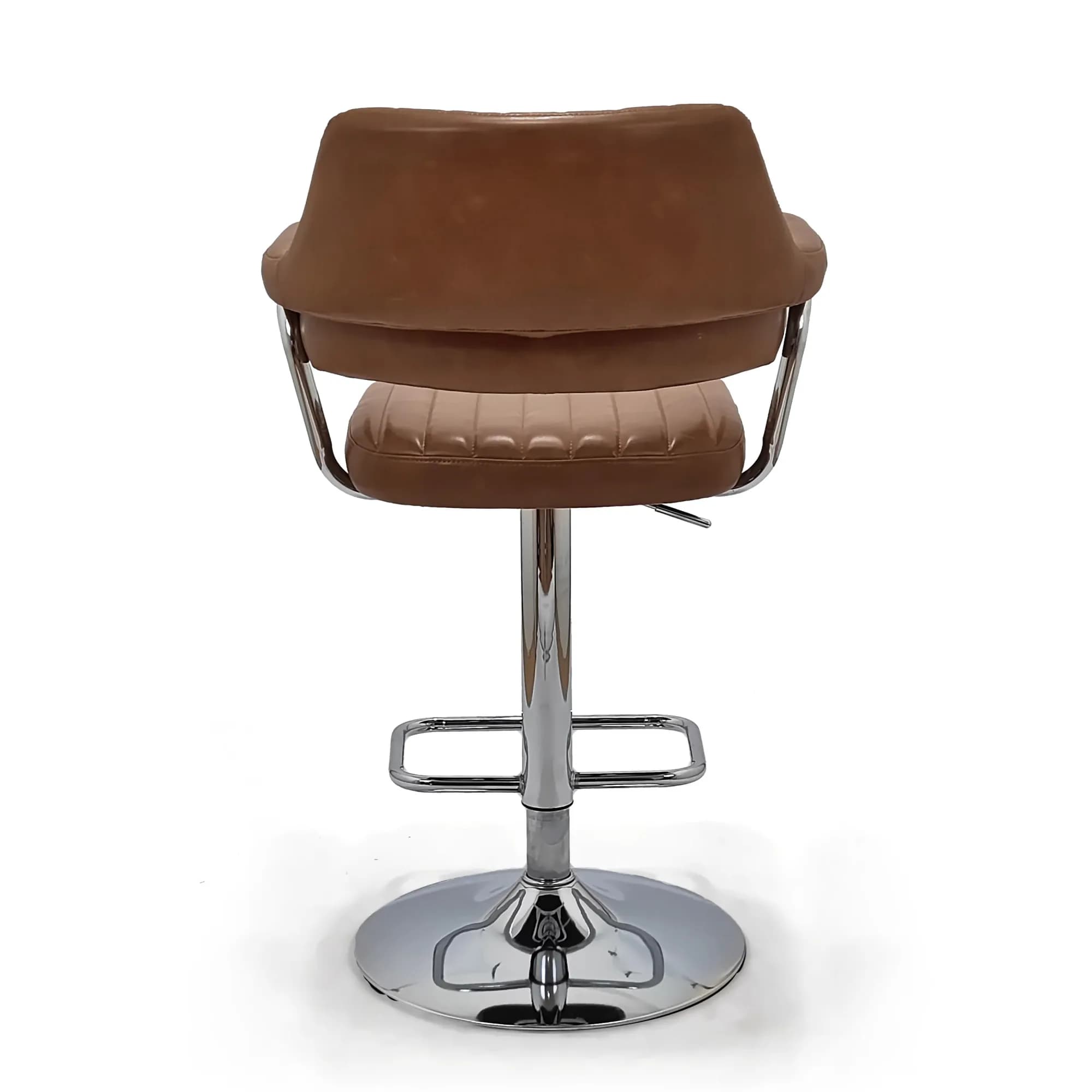 Cortez Leather Effect Tan Bar Stool
