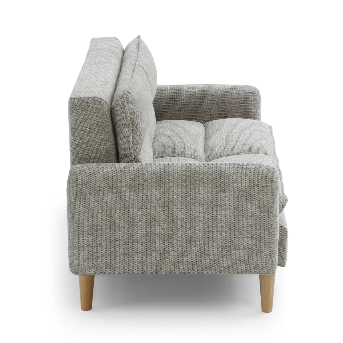 Cosy Rest Chenille Effect Natural 2 Seater Sofa