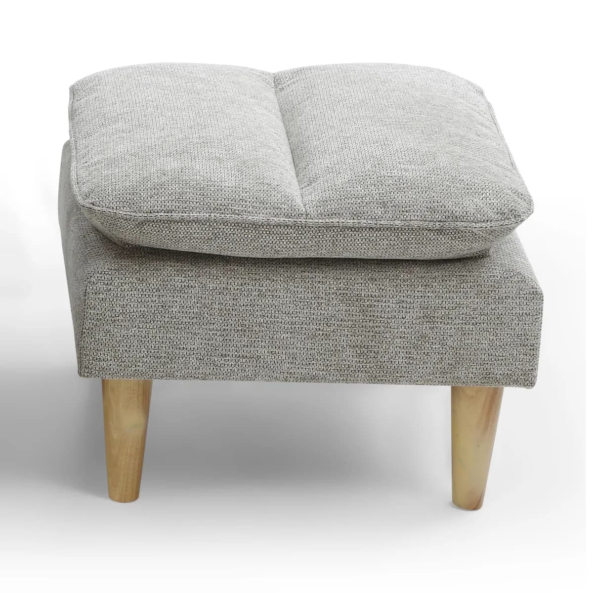 Cosy Rest Chenille Effect Natural Footstool