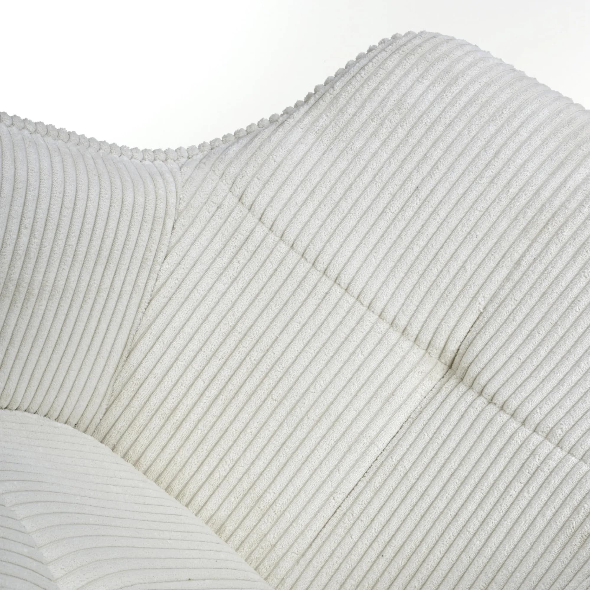 Denver Corduroy White Dining Chair