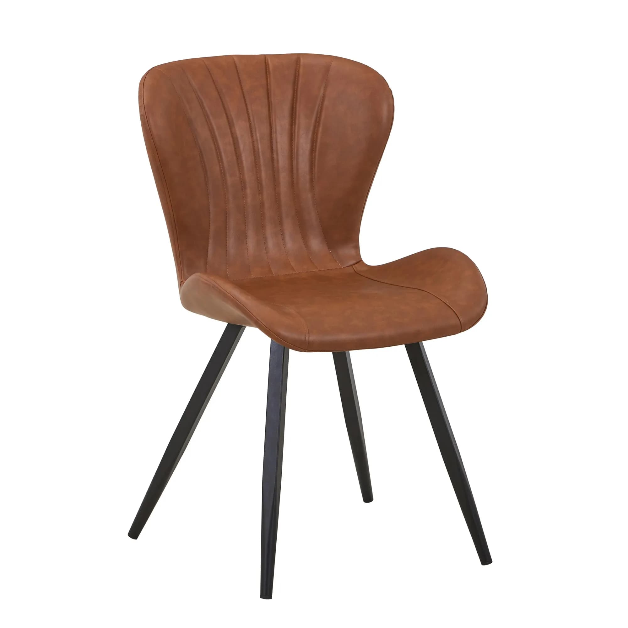 Heritage Leather Effect Tuscan Tan Dining Chair