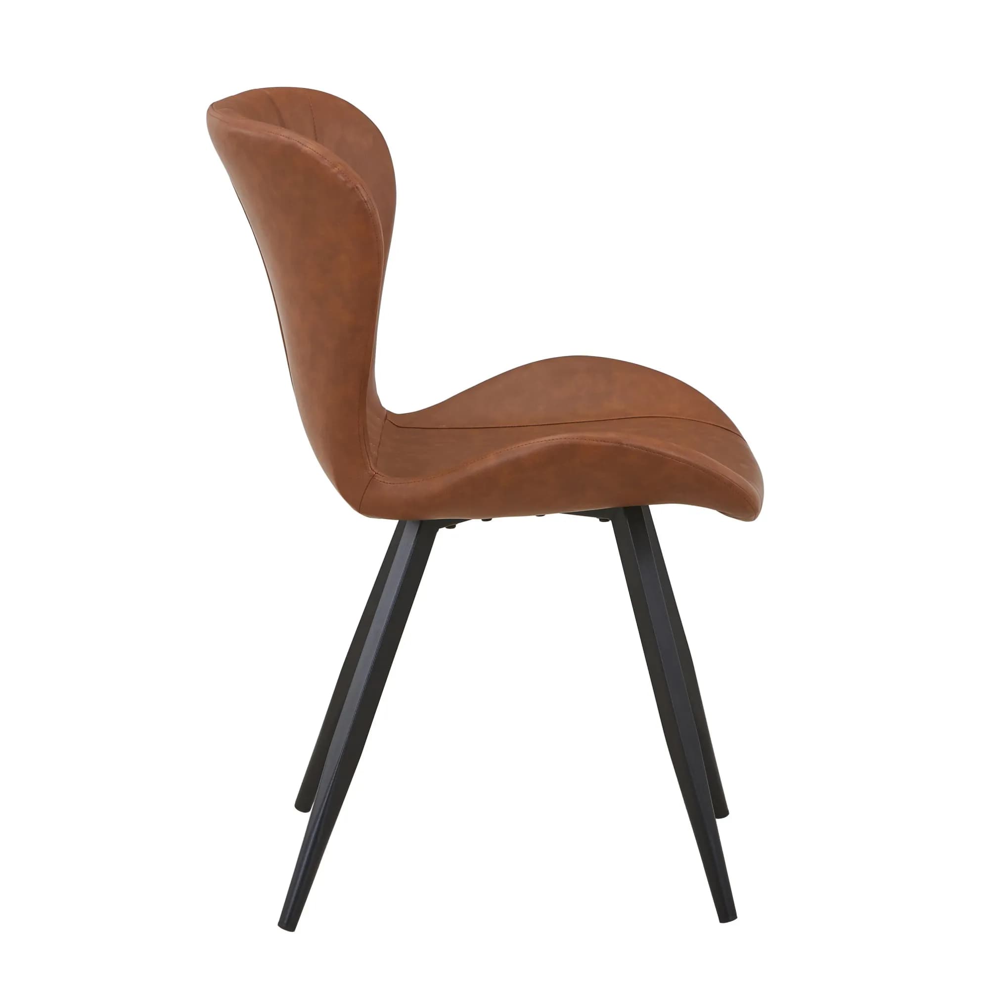 Heritage Leather Effect Tuscan Tan Dining Chair