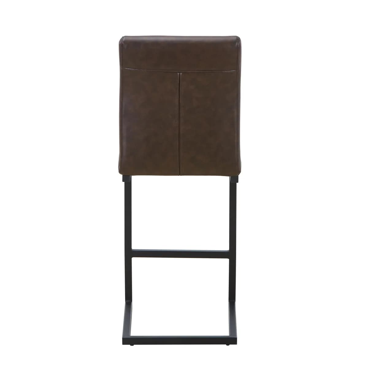 Ludlow Leather Effect Brown Bar Stool