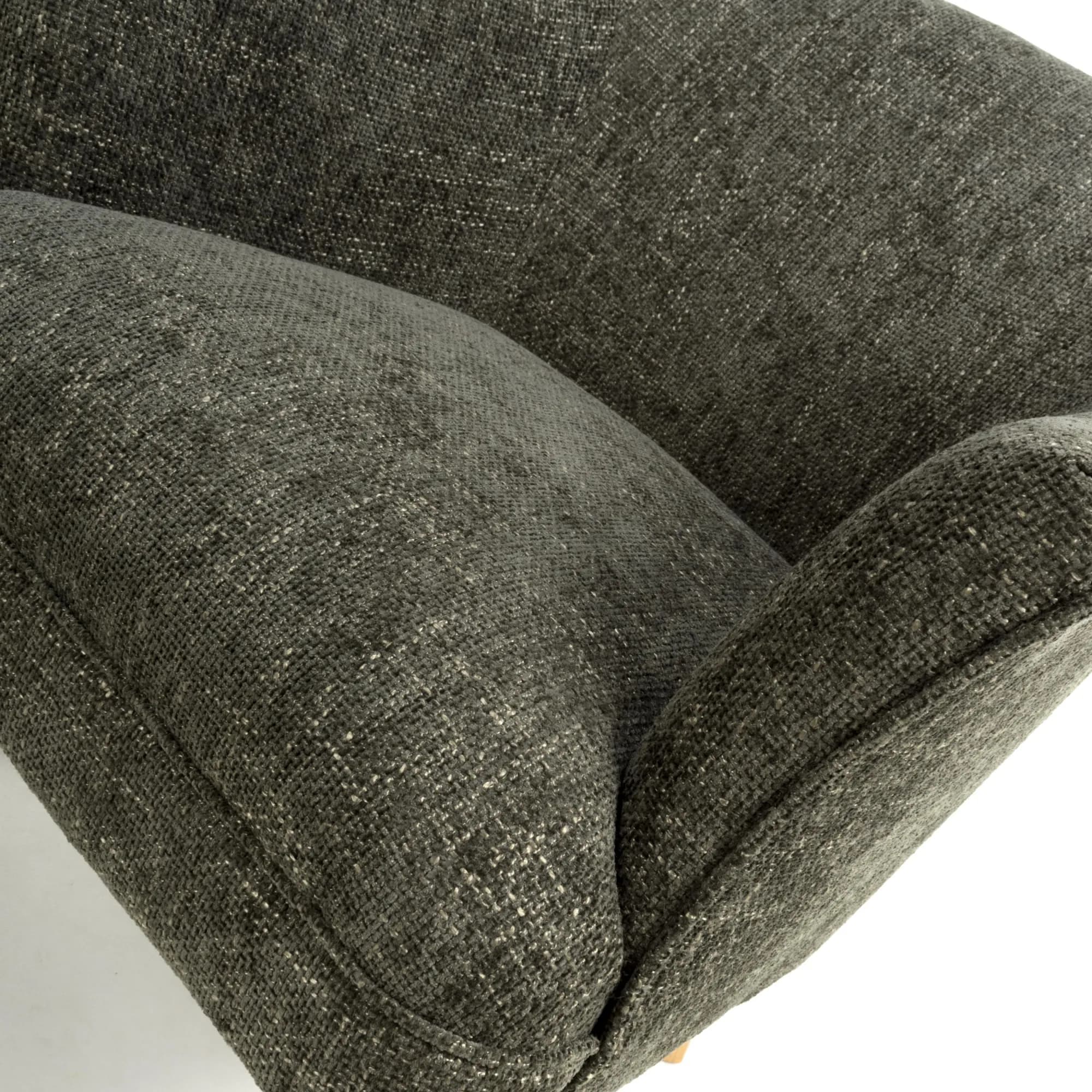 Mallory Flax Effect Green Armchair