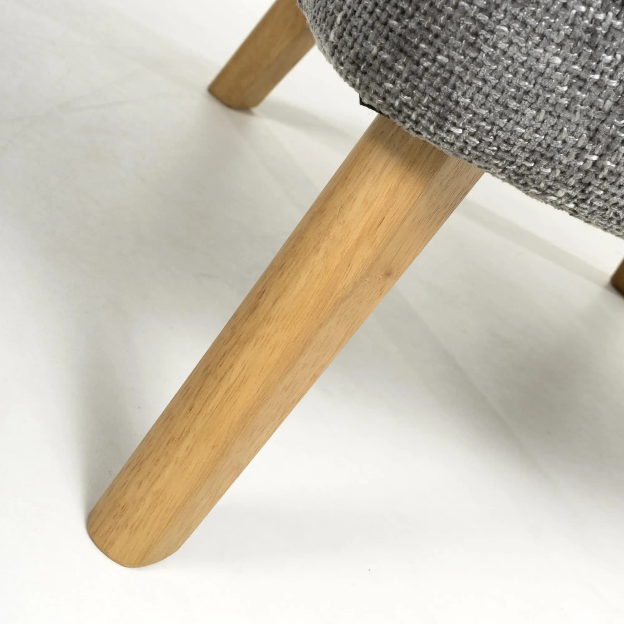 Mallory Flax Effect Grey Armchair