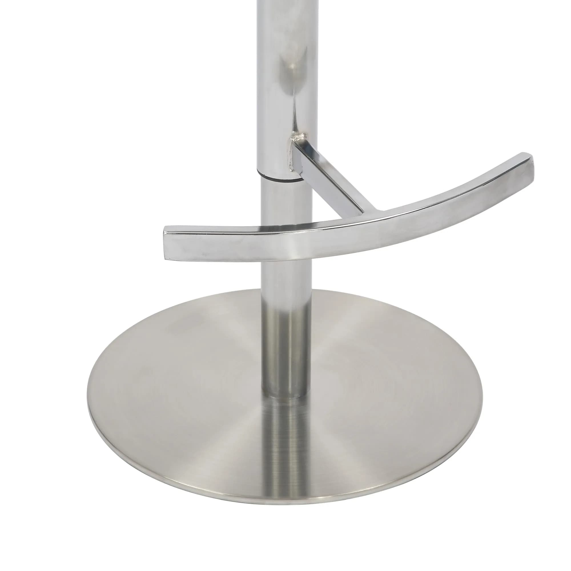 Mason Brushed Velvet Mustard/Brushed Steel Bar Stool