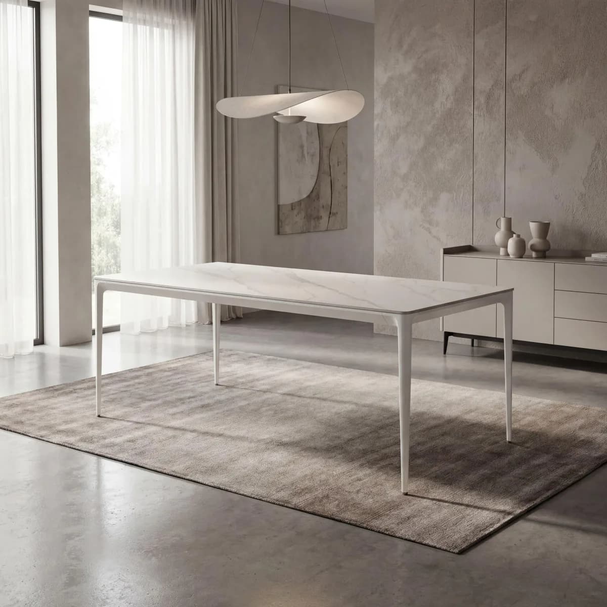 Montreal Large 1.8m White Dining Table