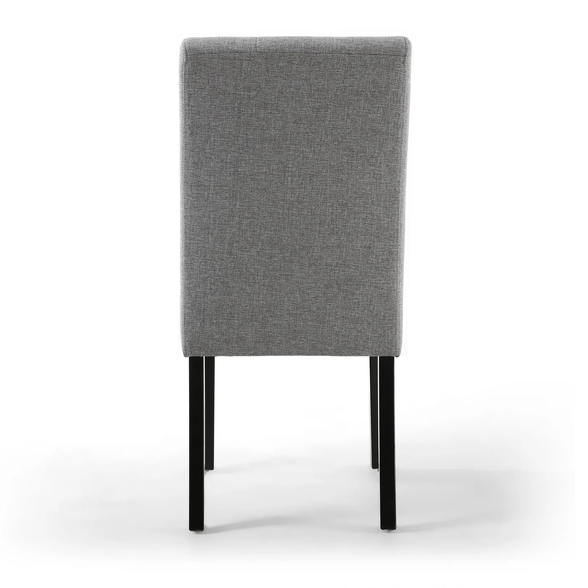 Moseley Linen Effect Silver Grey in Black Legs