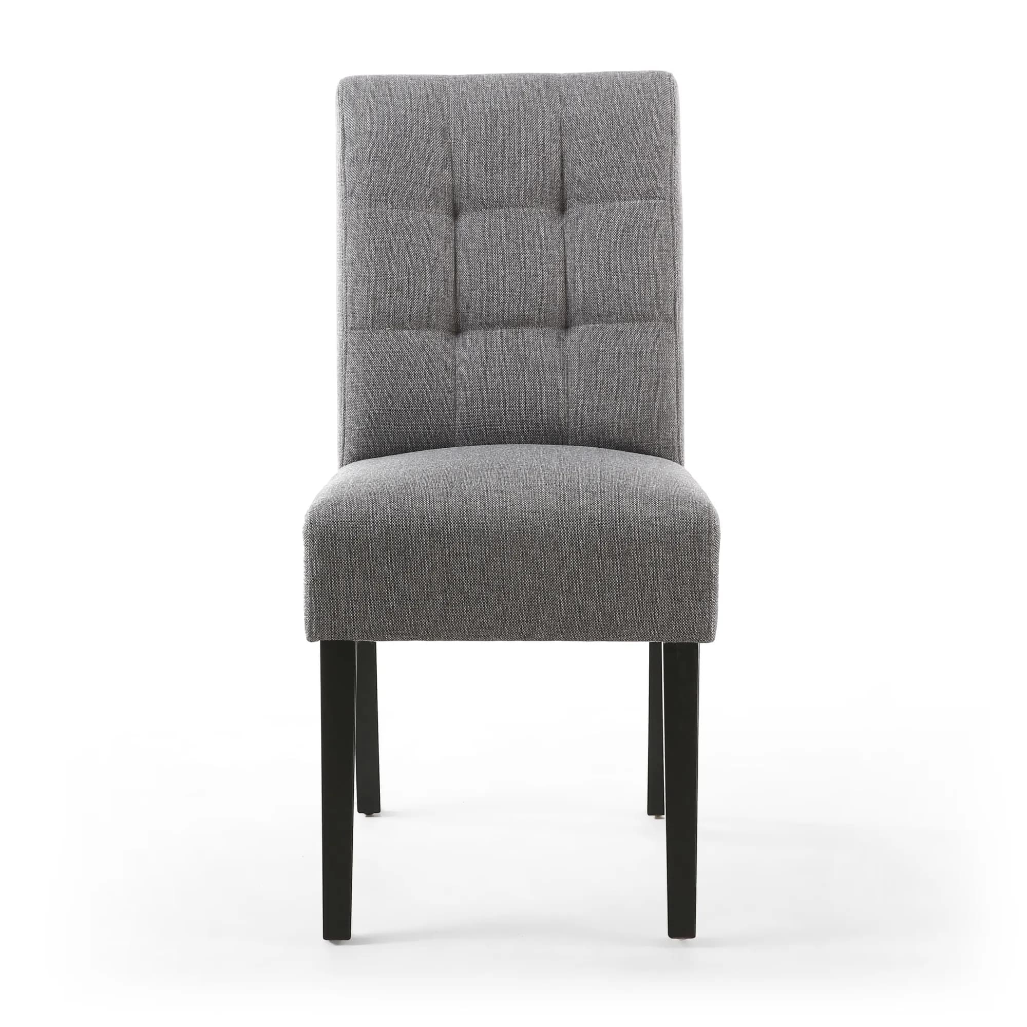 Moseley Linen Effect Steel Grey in Black Legs