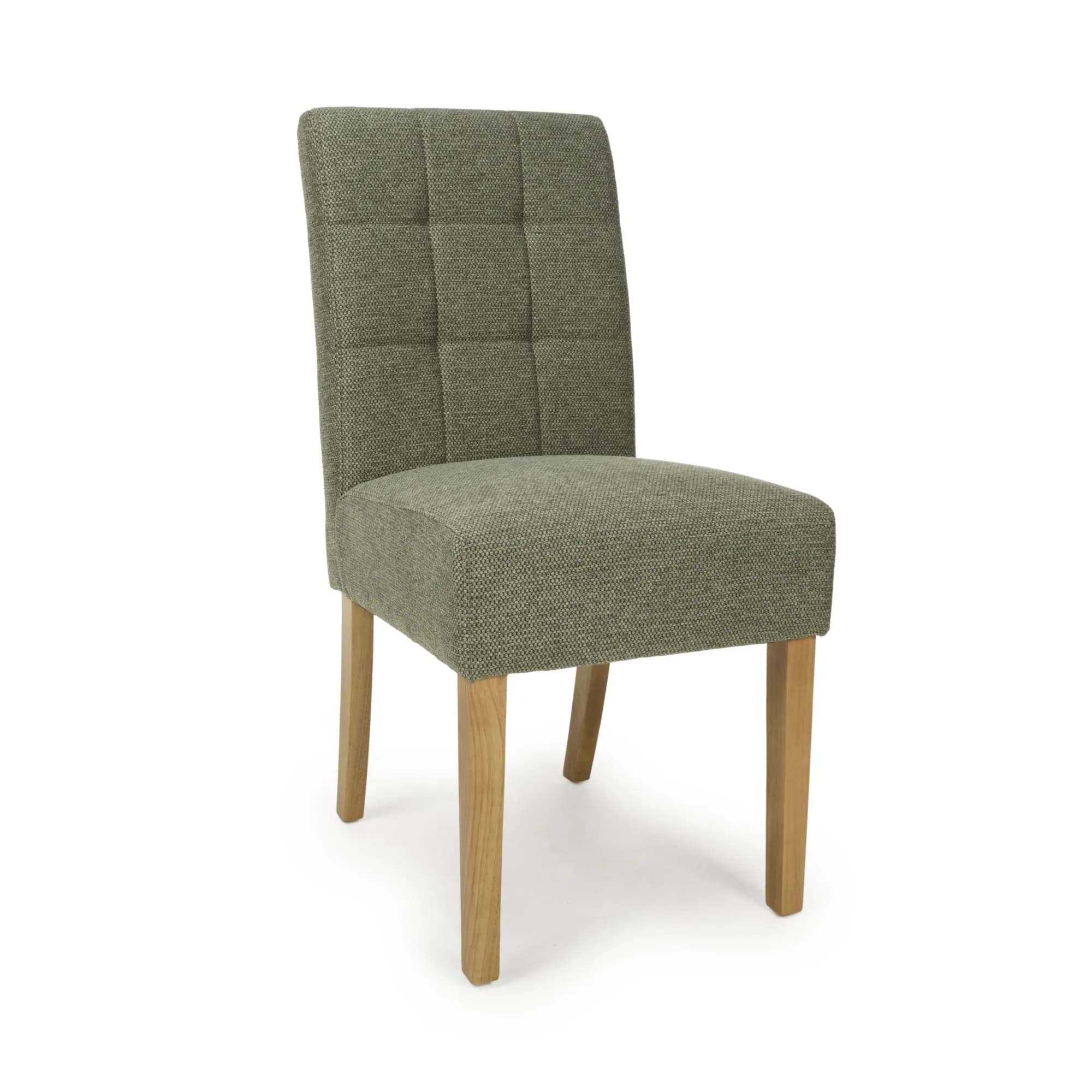 Moseley Weave Green Dining Chair in Natural Legs