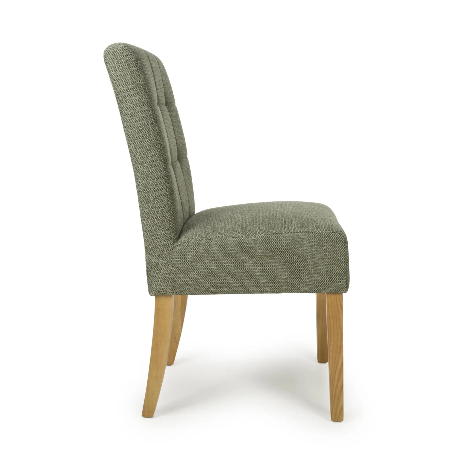 Moseley Weave Green Dining Chair in Natural Legs
