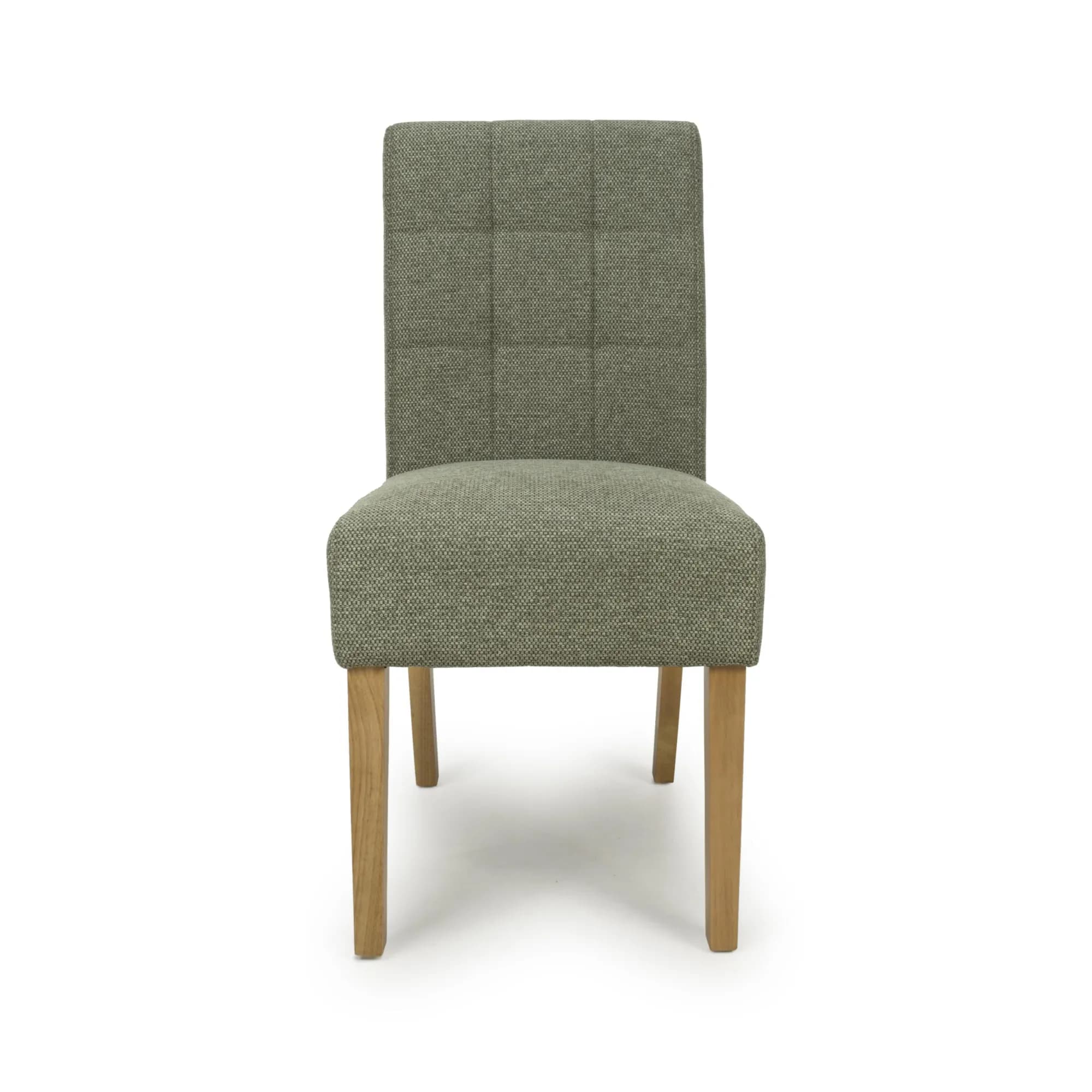 Moseley Weave Green Dining Chair in Natural Legs