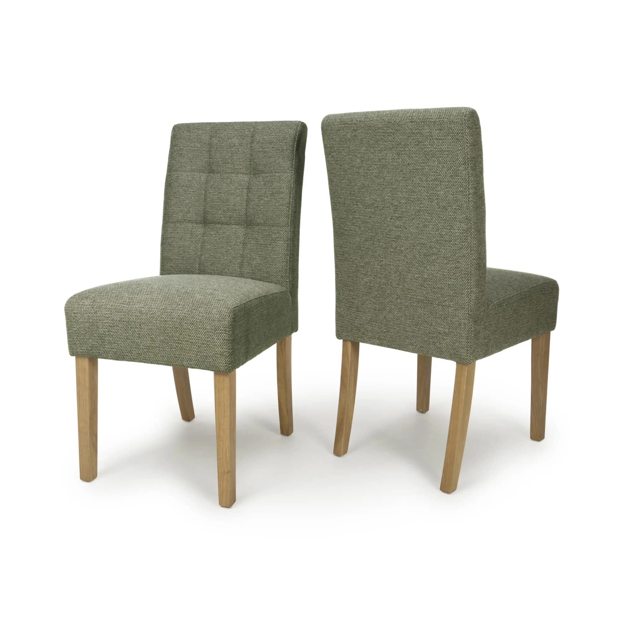 Moseley Weave Green Dining Chair in Natural Legs