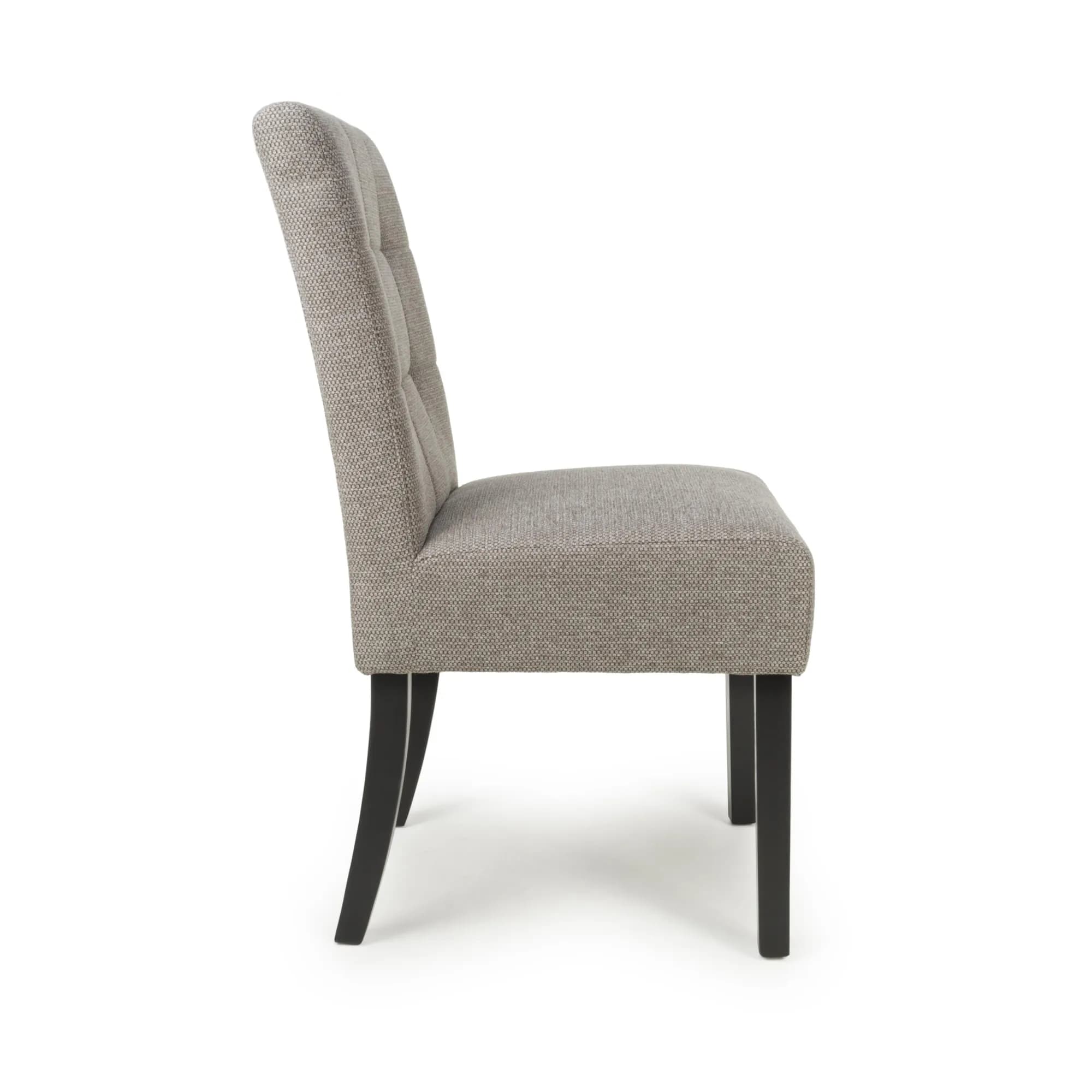 Moseley Weave Mocha Dining Chair in Black Legs