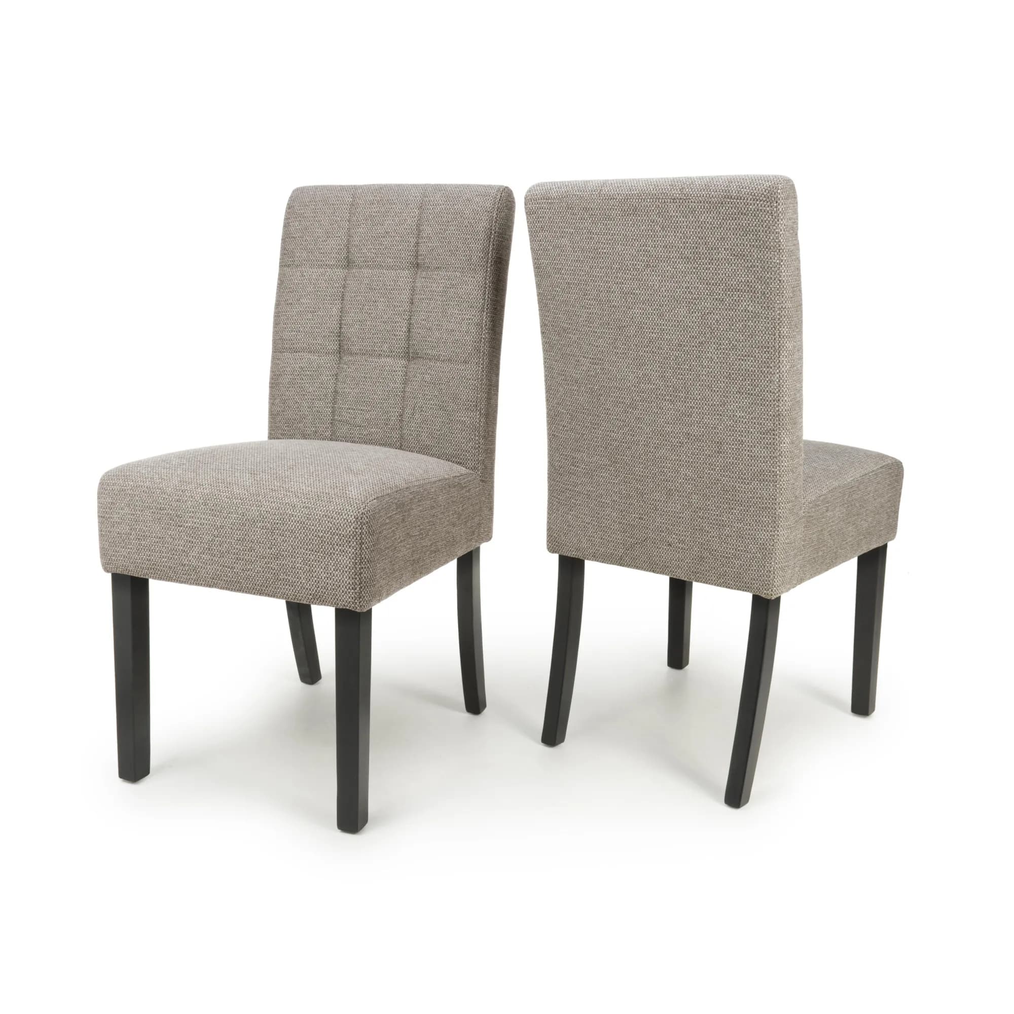 Moseley Weave Mocha Dining Chair in Black Legs
