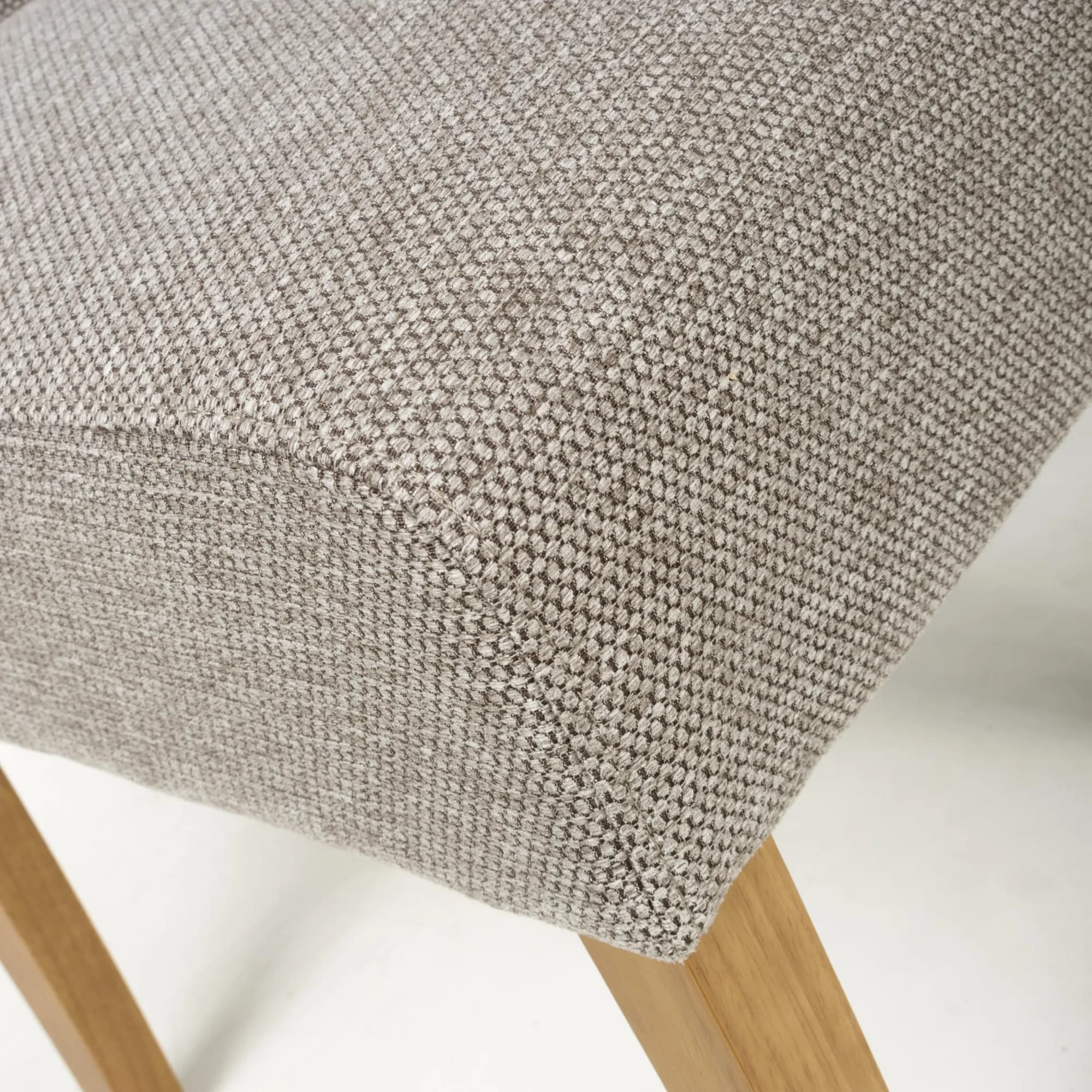 Moseley Weave Mocha Dining Chair in Natural Legs