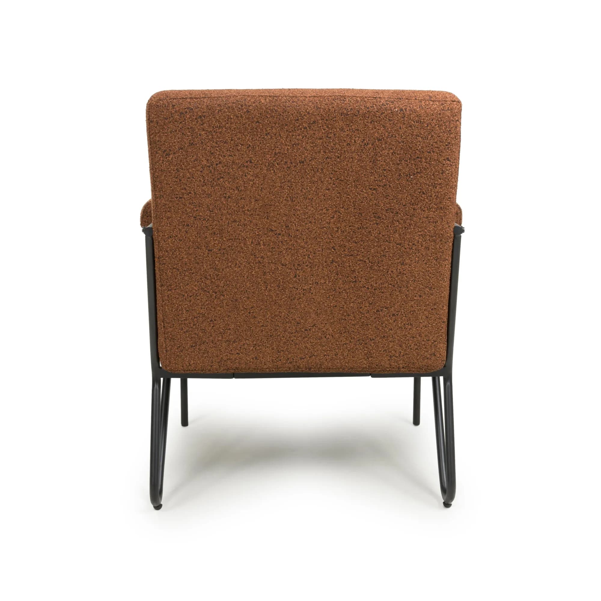 Oslo Speckled Burnt Orange Armchair