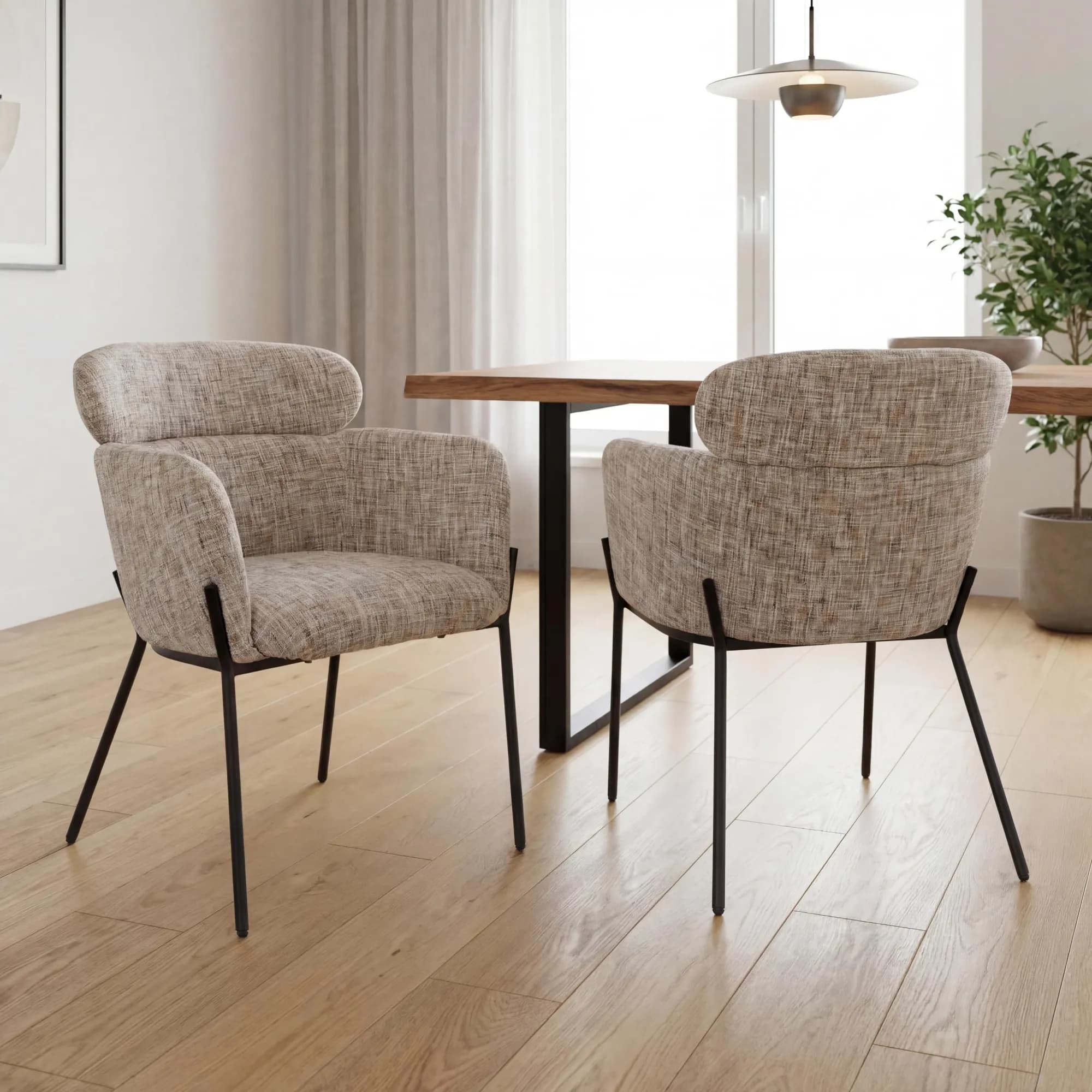Rome Light Toffee Accent Chair