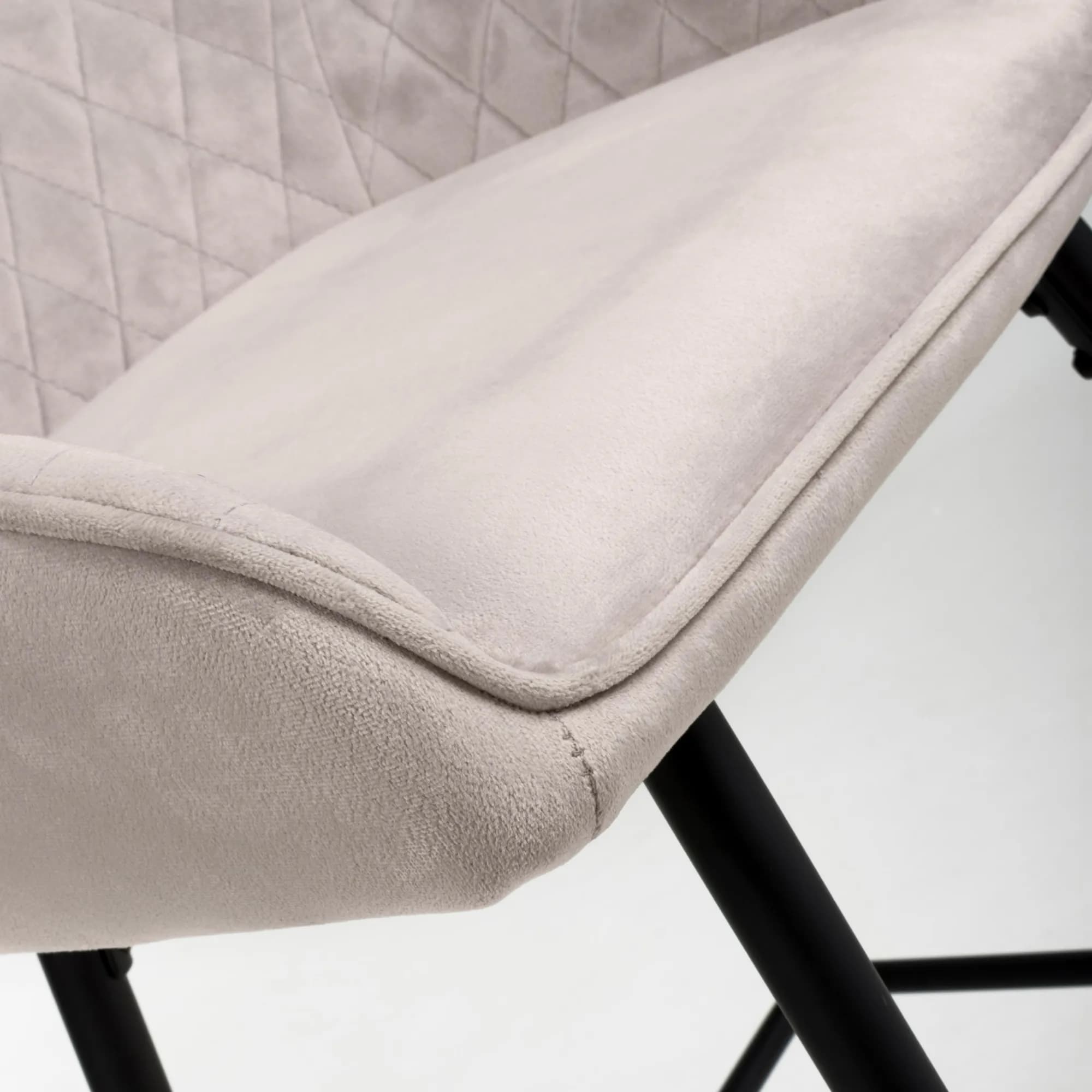 Savanna Brushed Velvet Mink Bar Stool
