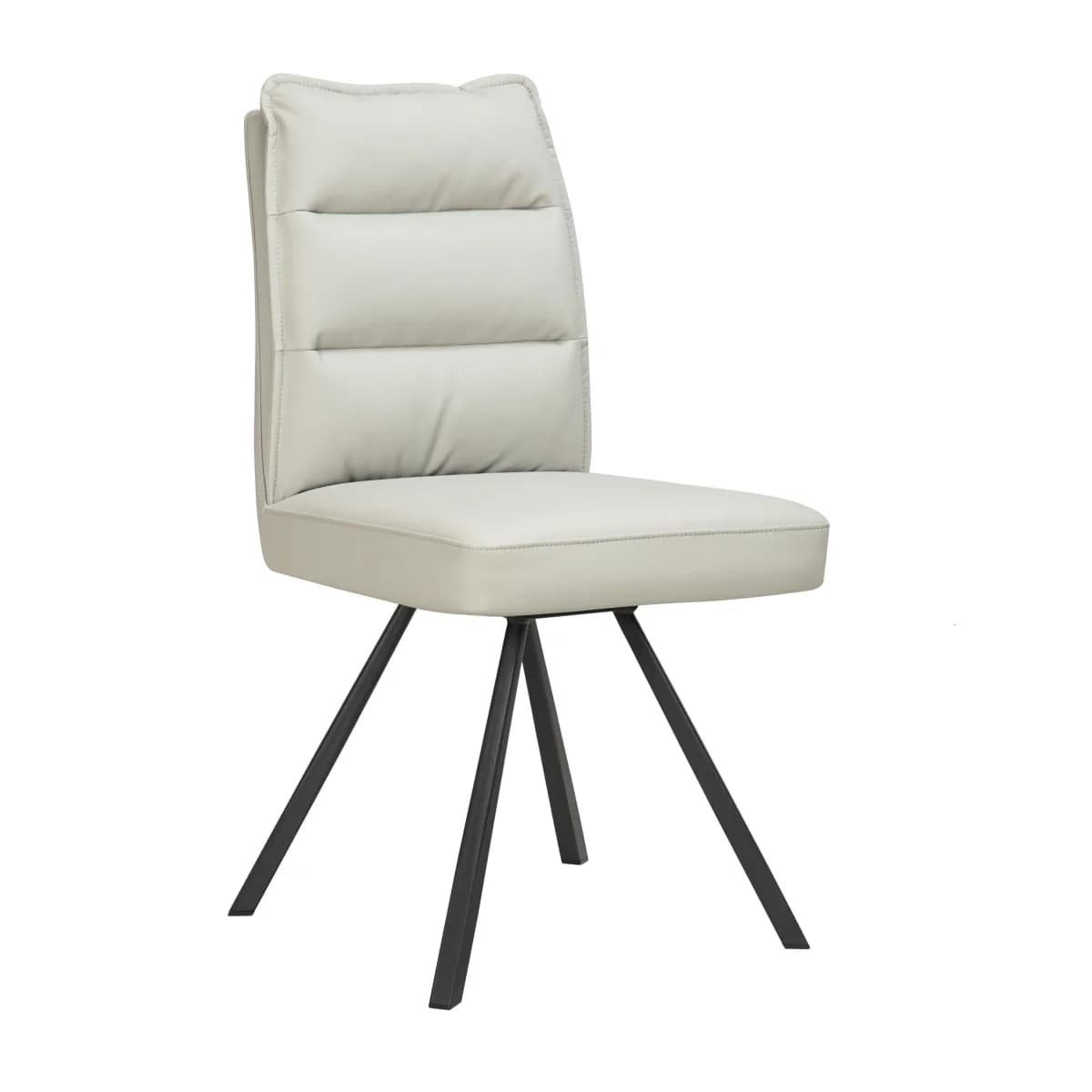 Stylus Leather Effect Taupe Dining Chair