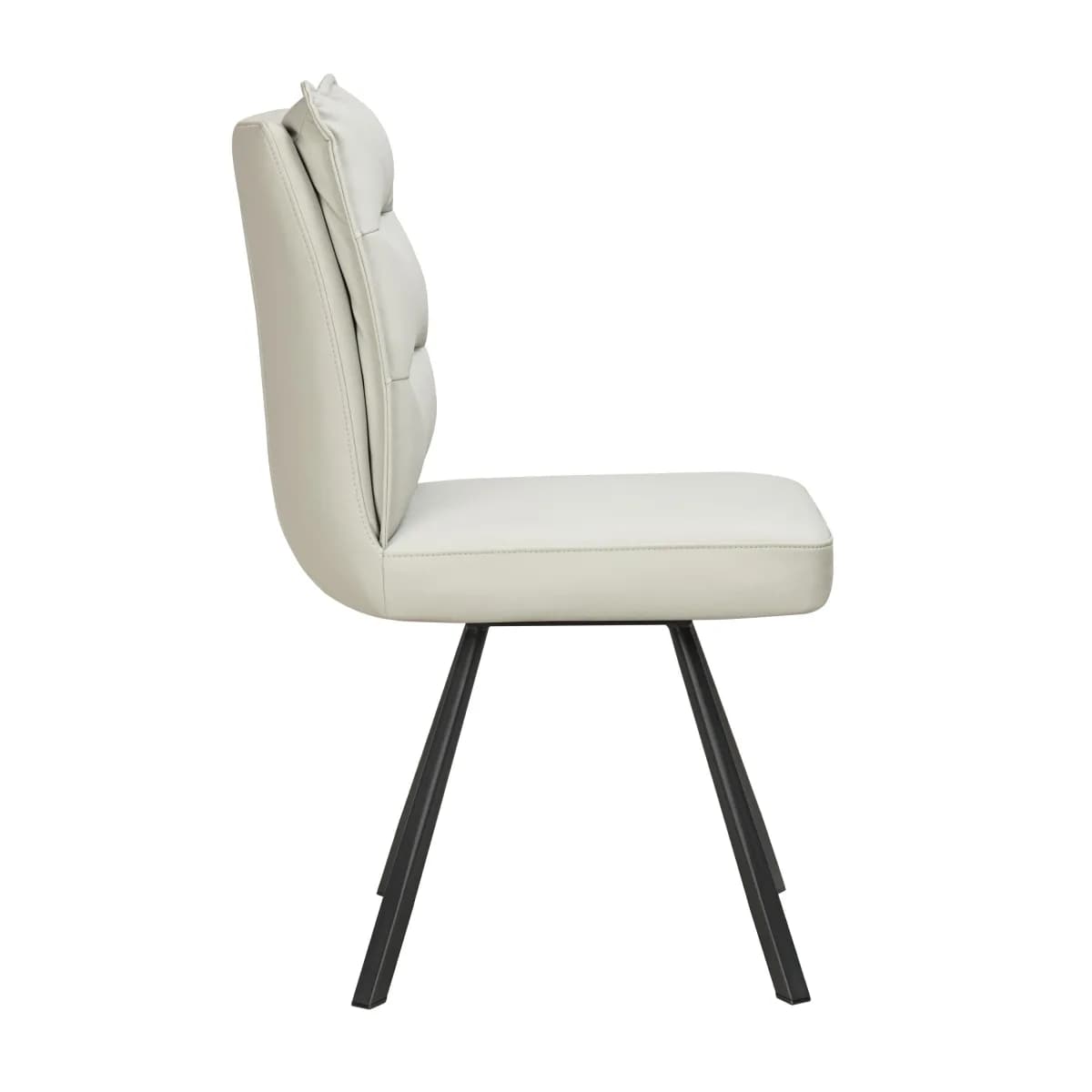 Stylus Leather Effect Taupe Dining Chair