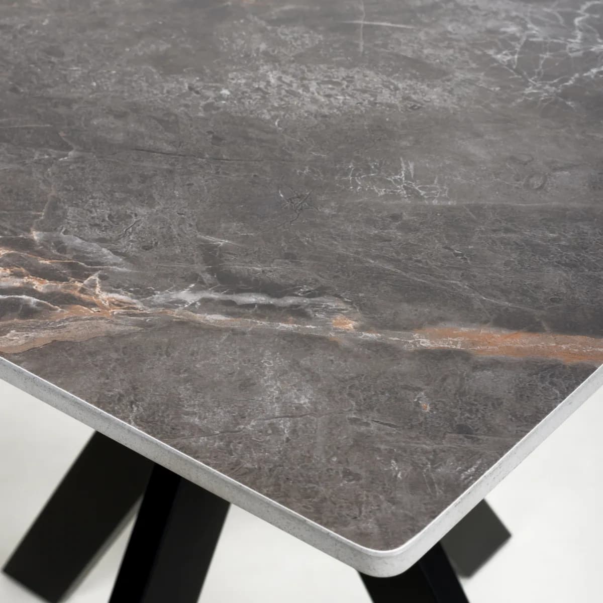 Tokyo Square 80cm Ceramic Grey Dining Table