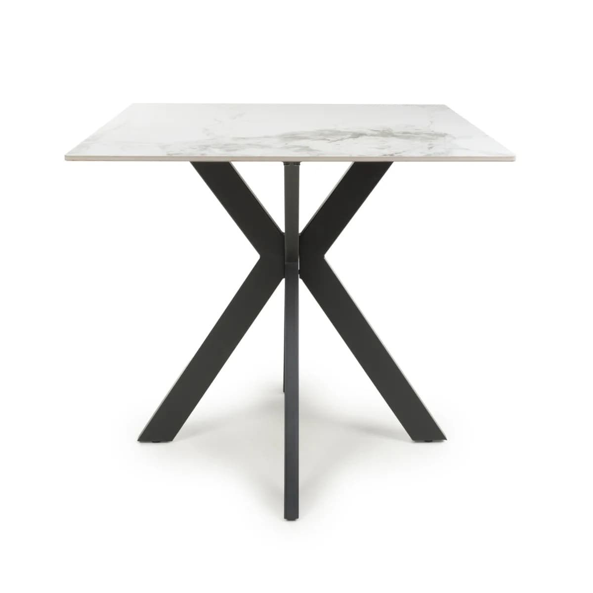 Tokyo Square 80cm Ceramic White Dining Table