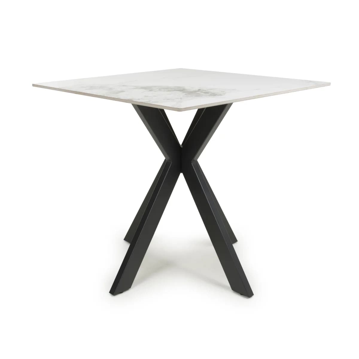 Tokyo Square 80cm Ceramic White Dining Table