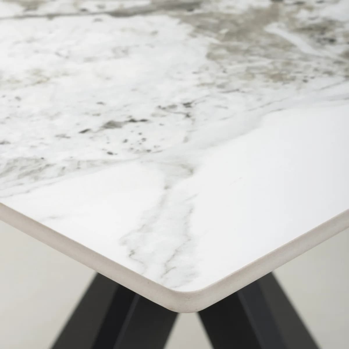 Tokyo Square 80cm Ceramic White Dining Table