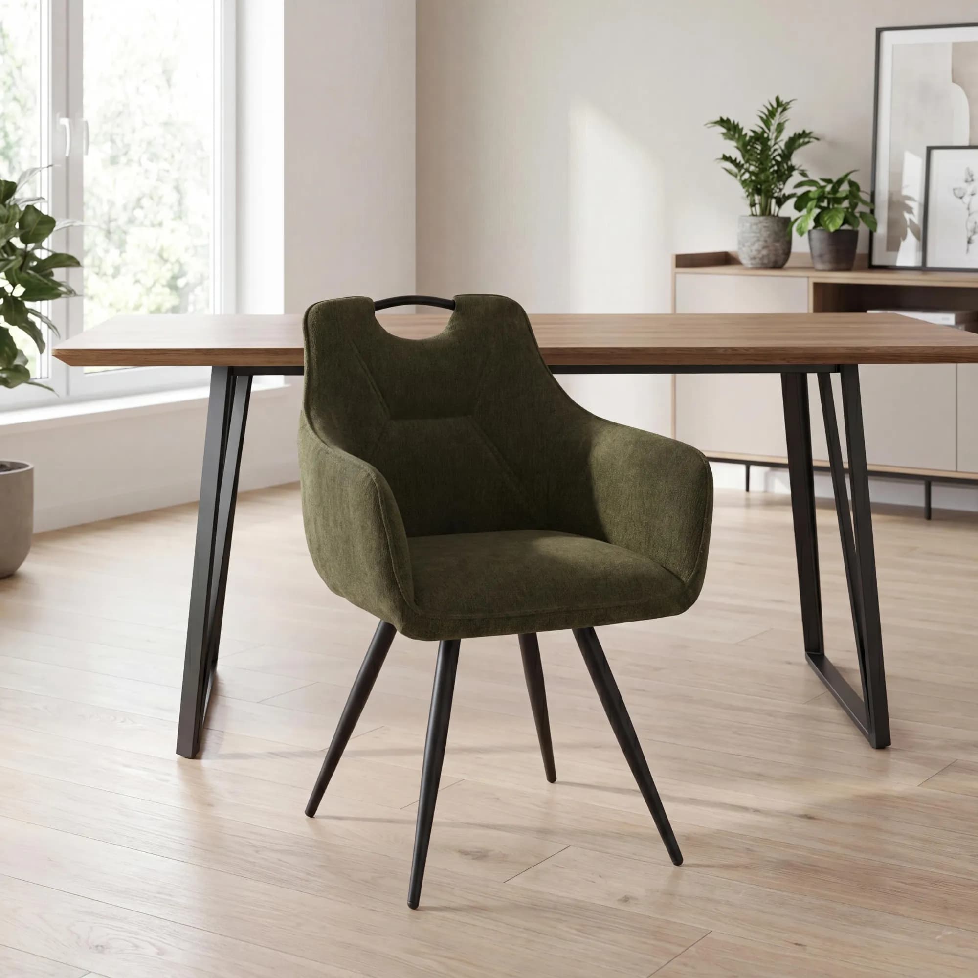 Toulon Green Dining Chair