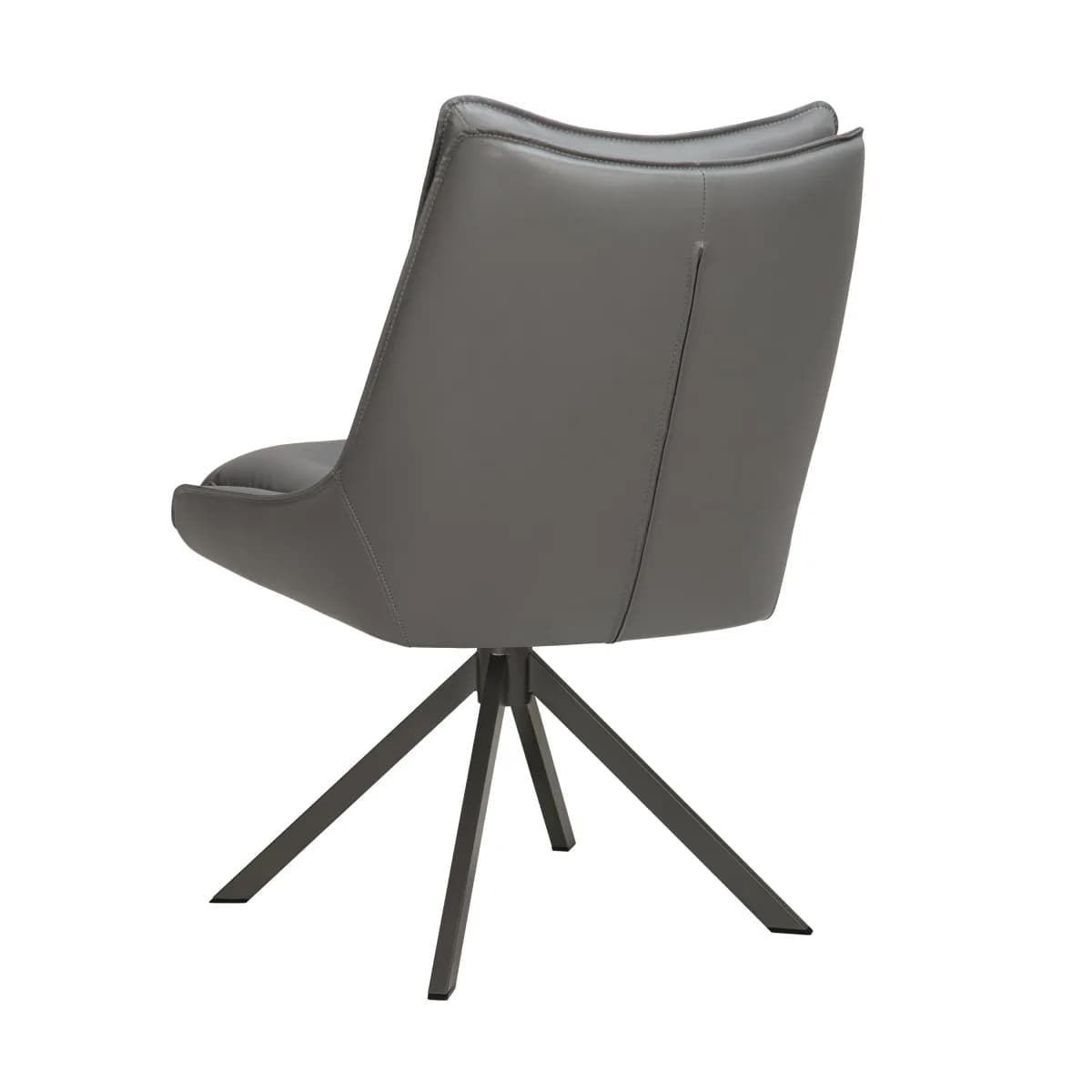 Vogue Leather Effect Grey Dining Chair