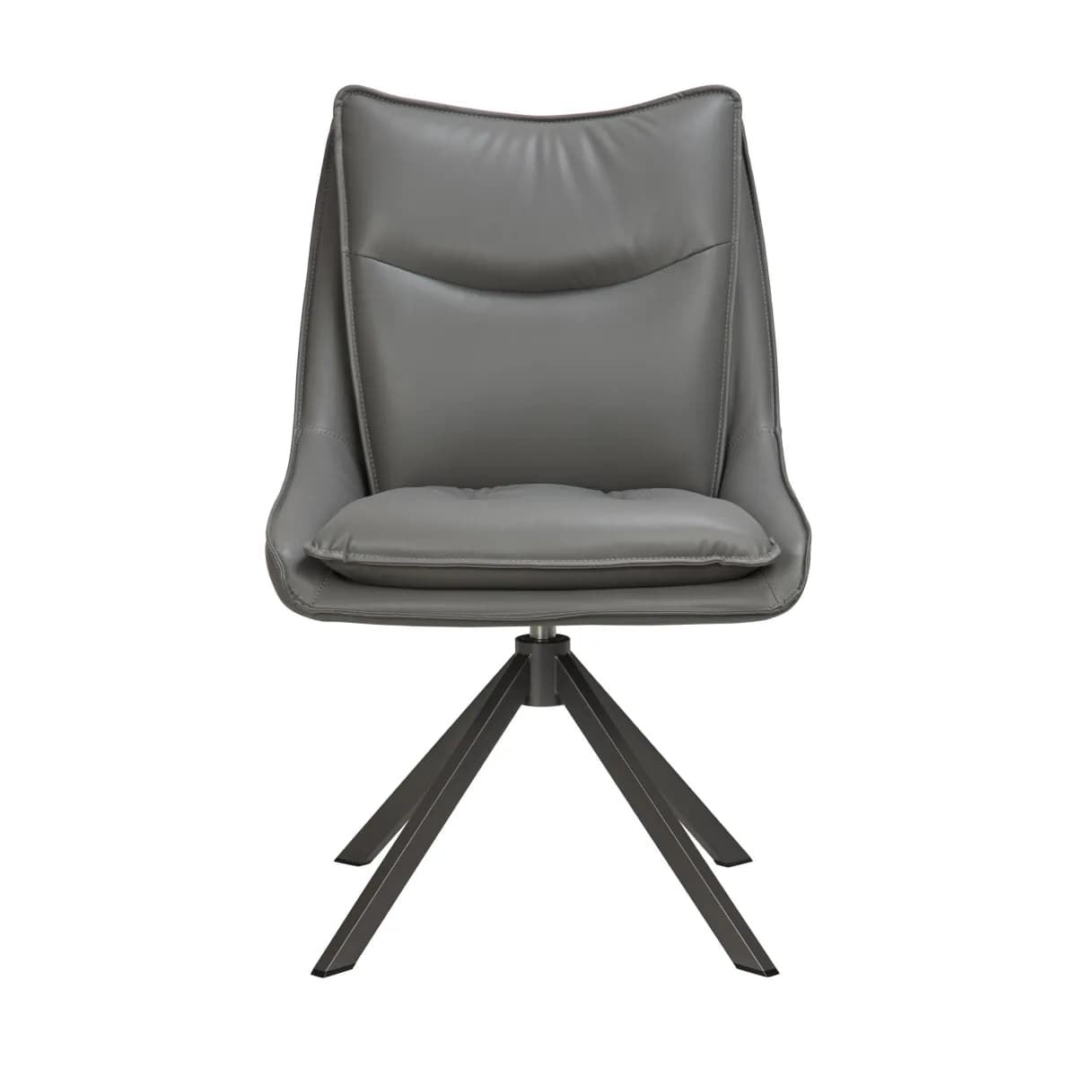 Vogue Leather Effect Grey Dining Chair