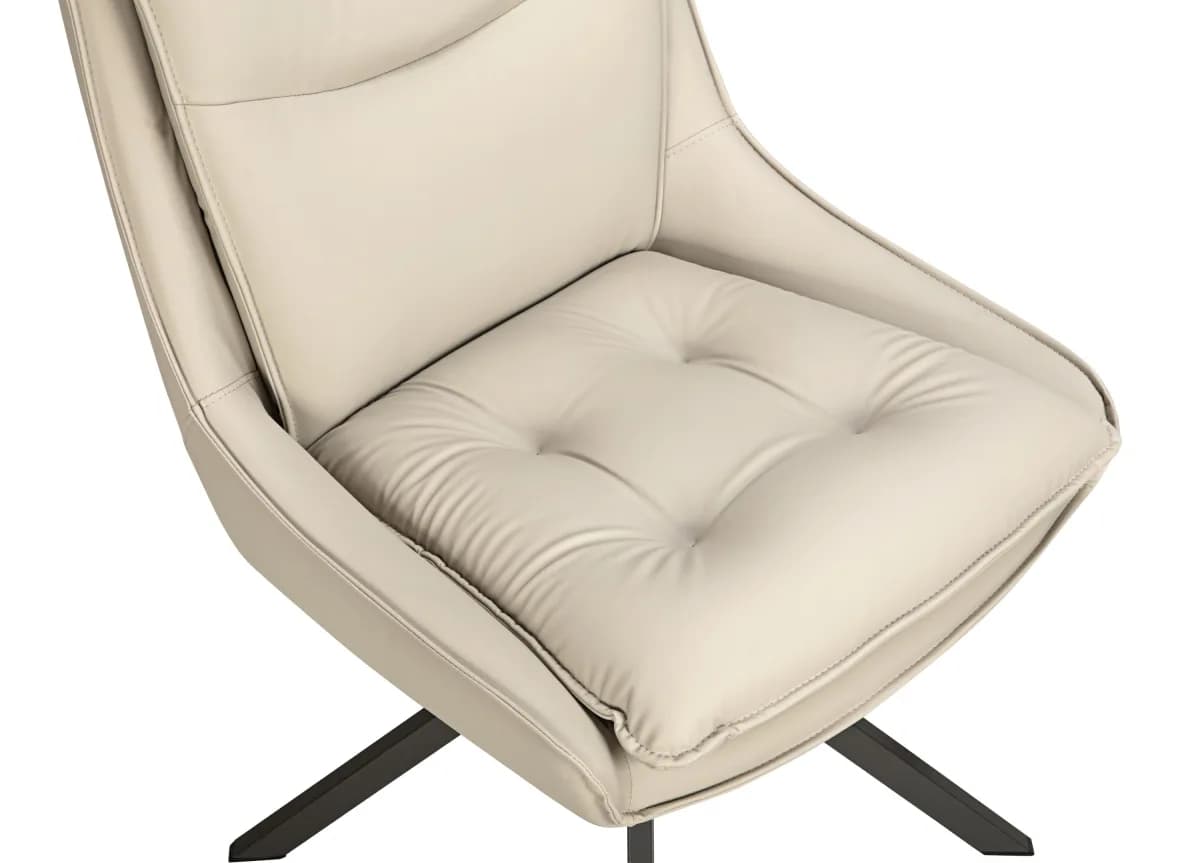 Vogue Leather Effect Stone Dining Chair